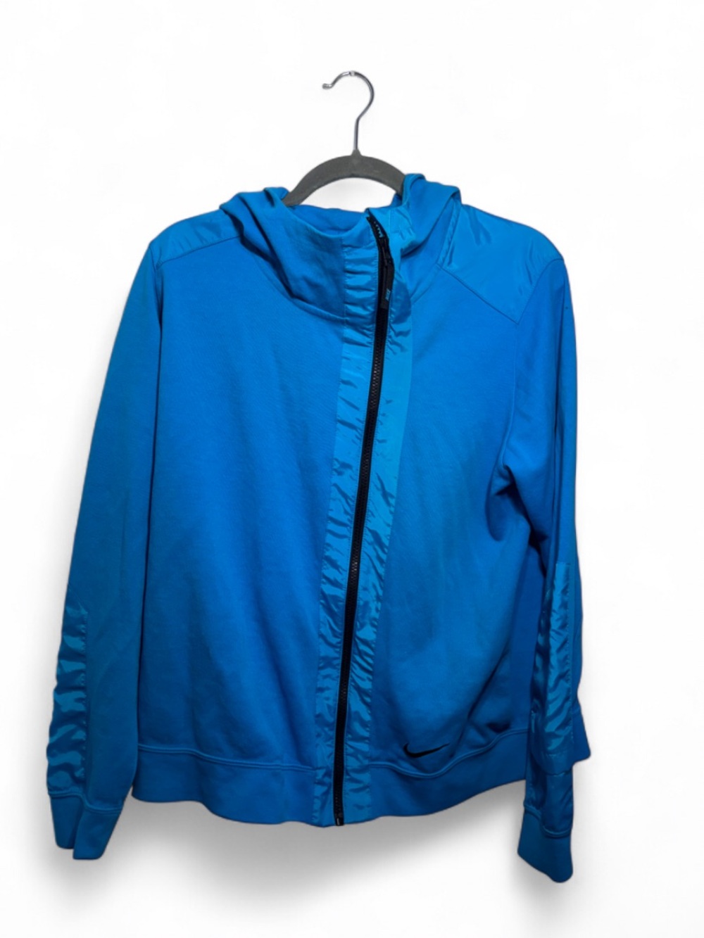 Nike Electric Blue Hooded Bomber Jacket